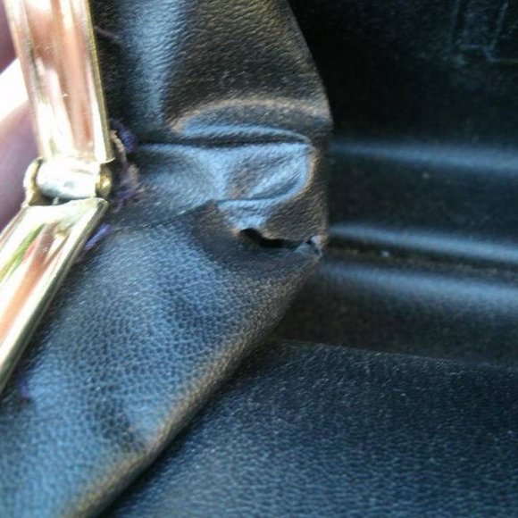 Vintage Blue Beaded Evening Bag - Picture 5 of 5